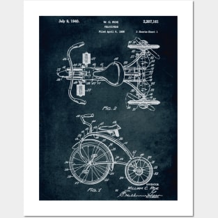 1938 - Velocipede patent Posters and Art